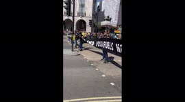 UK: Extinction Rebellion Protesters Block Main Bridges In Central London 2
