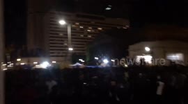Huge crowd of protesters in Colombo, Sri Lanka