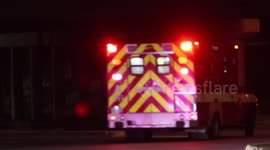 Single Vehicle Motorcycle Accident in North Houston Sends Driver to Hospital (No Sound)