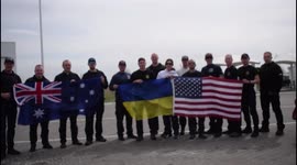 Firefighters from the UK, US, Australia, Germany and Poland arrived in Ukraine