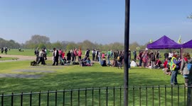 Extinction rebellion gather in hyde park for another protest in London