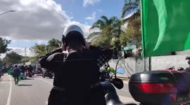 Bolsonaro seeks to rev up his support with motorcycle rally in São Paulo, Brazil
