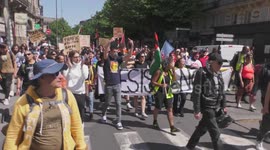 French protesters march against presidential election runoff