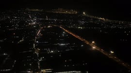 Flying Over Jakarta City And Smooth Landing at Soekarno-Hatta International Airport, Tangerang, Banten, Indonesia