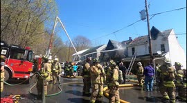 5 homes destroyed 3 firefighters injured at 2nd alarm blaze in Shamokin, Pennsylvania