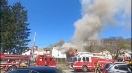 5 homes destroyed 3 firefighters injured at 2nd alarm blaze in Shamokin, Pennsylvania