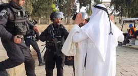 Israeli security forces clash with Palestinian demonstrators in Jerusalem
