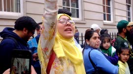 Thousands gather in support of ousted Imran Khan in central london  , pakistan elections