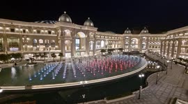Water Fountain show at the brand new Luxury Vendome Mall in Qatar