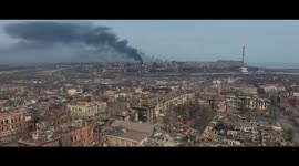 Drone footage shows devastated city of Mariupol as Ukrainian fighters defy Russian order to surrender