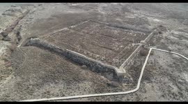 Drone Footage Ancient Castle In Xinjiang, China
