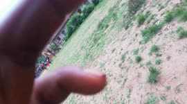 A very talented boy who can control the ball very well with his head