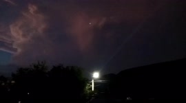Mexico: Ominous Storm Supercell With Lightning Looms Over Monterrey Area