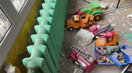 Firsthand look at Kharkiv kindergarten hit by Russian shell
