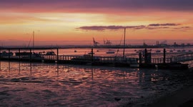 Stunning Easter Bank Holiday Monday sunset in Kent, UK