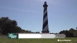 Cape Hatteras Lighthouse now sits farther from coast