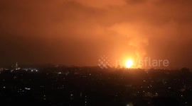 Israeli air strikes hit Gaza amid a flare-up of Israel-Palestinian violence