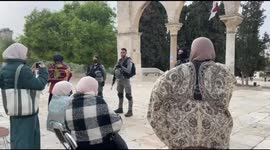 Palestinians protest as Israeli military shields Jewish visitors near Al-Aqsa mosque