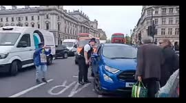CONFIRMED: footage of Bob Blackman MP striking Piers Corbyn with his car
