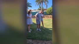 Incredible footage shows British footballer kicking a ball for the first time since single punch attack left him fighting for his life