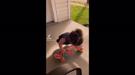 'Strong-willed 4-year-old girl WON'T let her limitations come in the way of her skateboarding dreams '