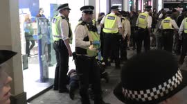 Arrest descends into chaos after police block Holland & Barrett store after '4:20: protest