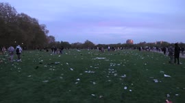 London's Hyde Park riddled with litter after annual 4/20 protest