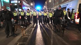 4/20 goers standoff with police in London