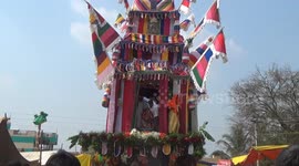 Getting hit with dust pan and brooms - a bizarre festival in South India.