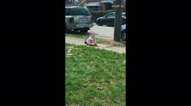 'Disabled but not defeated: Brave and Charming 4 y/o riding a skateboard outside her house '