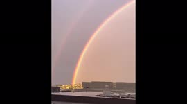 US: Huge Double Rainbow Fills Beautiful Evening Sky In Seattle