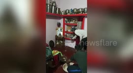 Cobra snake rescued from house in central India