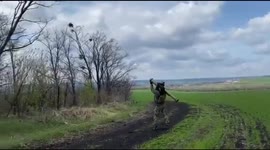 Footage showing Russian UAV being shot down near Kharkiv