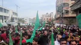Hamas Supporters Protest - Gaza