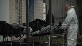 Bodies of Bucha massacre victims pile up at morgue as families seek loved ones