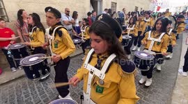 Christians celebrate Holy Fire 'Sabt al-Nour' event in Bethlehem in the West Bank