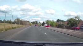Seat driver almost crashes into car