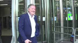 Piers Morgan, Oliver Dowden and Keir Starmer arrive for BBC Sunday Morning Show