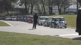 Classic Mini Parade At The Salon Prive Car Show