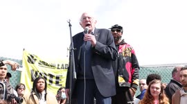 Rep. Ocasio-Cortez rallies demonstrators ahead of union vote at Amazon facility on Staten Island