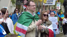 Ukrainian protest 60 days of Russia invasion of Ukraine, London, UK