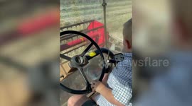 Meet the tractor obsessed THREE year old boy who is taking social media by storm