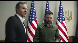 Zelensky greets senior US officials Blinken and Austin in Kyiv