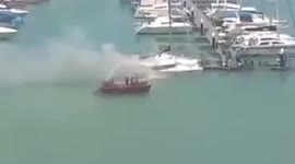 Fire rips through luxury yacht causing £367k damage in Phuket, Thailand