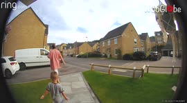 'Ring camera catches woman getting smacked in the face with her son's scooter '