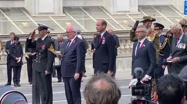 Prince William at Anzac day ceremony in Whitehall