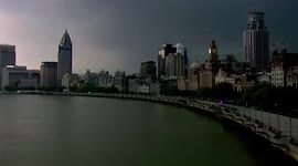 Powerful storm passes through Shanghai, China in timelapse footage