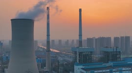 Footage Of Guoxin Power Plant In Huaian, Jiangsu, China