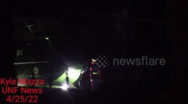 U.S. Vice President Kamala Harris and Second Gentleman of the United States Doug Emhoff arrive via Marine Two at United States Naval Observatory in Washington, D.C. on April 25, 2022 following their trip to California; VPOTUS put her arm around SGOTUS; SG