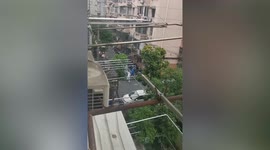 Starving residents vent anger at Communist enforcers during Covid-19 lockdown in Shanghai, China